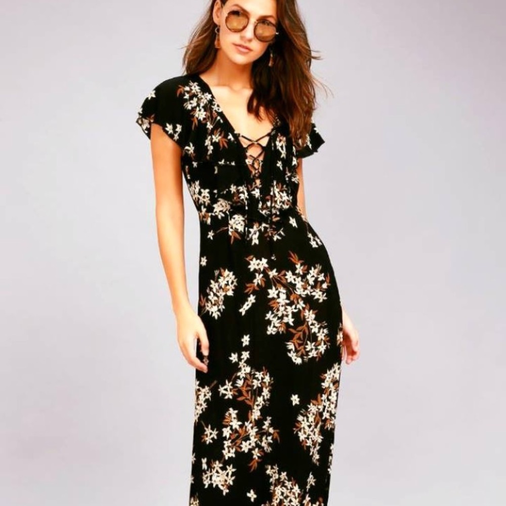 NEW Lulus Black Maxi Dress size Small